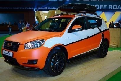 Кроссовер Geely Emgrand X7 на выставке Moscow Off-road show